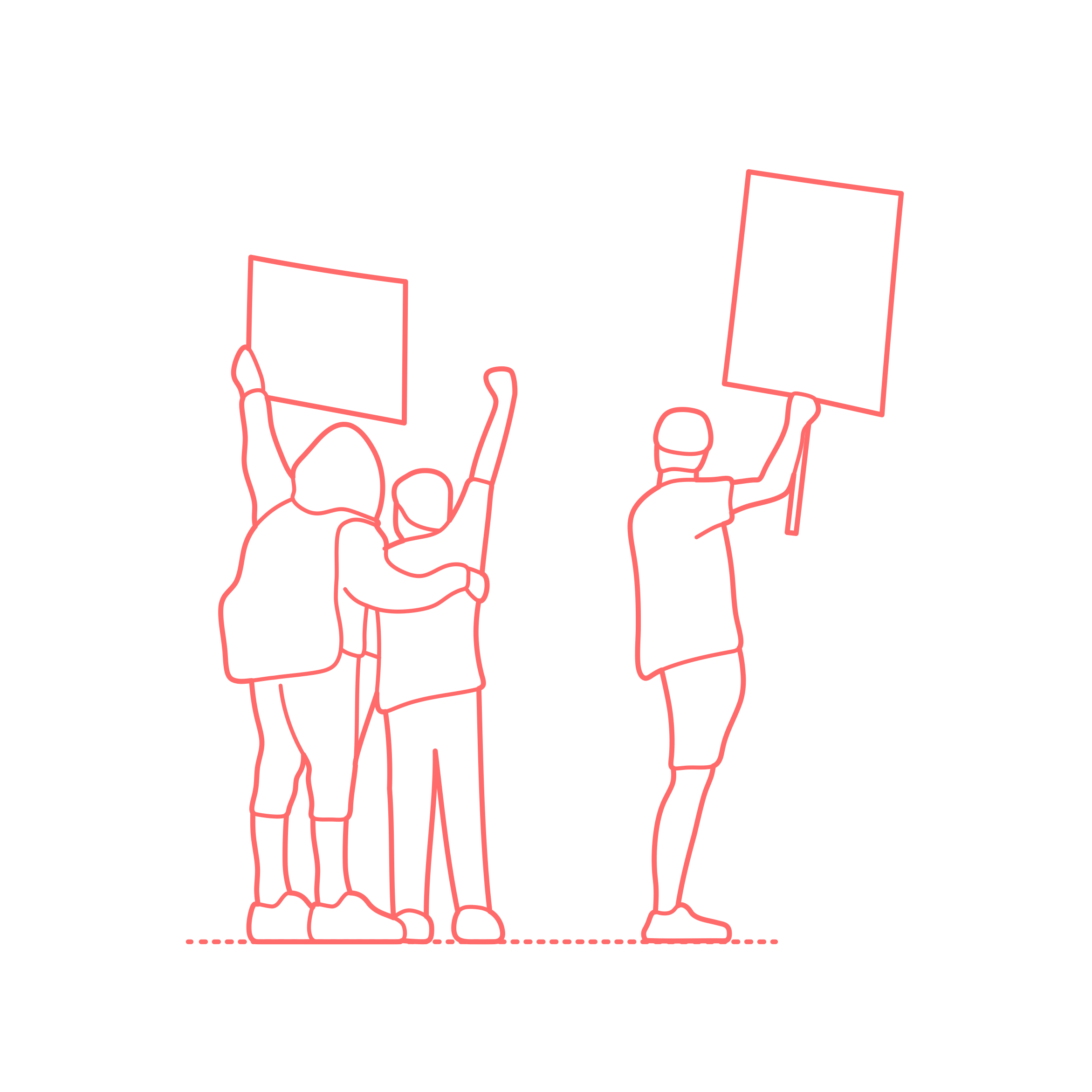 Humans Protest Protesters Holding Signs Men Back Stencil Svg Vector Free Vectors